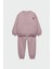 Işlemeli Pamuklu Sweatshirt Jogger Eşofman Alt-Üst Takım 1