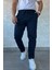 Erkek Bel Lastikli Bağcıklı Gabardin Pantolon P-00013398 3
