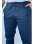 Erkek Bel Lastikli Bağcıklı Gabardin Pantolon P-00013398 4