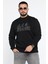 Erkek Ön Baskılı Şardonlu Üç Iplik Sweatshirt 1