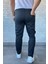 Erkek Bel Lastikli Bağcıklı Gabardin Pantolon P-00013398 3