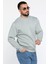 Erkek Ön Baskılı Şardonlu Üç Iplik Sweatshirt 2