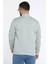 Erkek Bisiklet Yaka Nakışlı Şardonlu Üç Iplik Sweatshirt 3