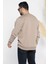 Bisiklet Yaka Nakışlı Erkek Sweatshirt 2