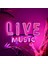 Live Music 2 LED Neon Duvar Dekoru - Bar, Pub, Kafe Tabelası - Pembe 1