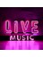 Live Music 2 LED Neon Duvar Dekoru - Bar, Pub, Kafe Tabelası - Pembe 2