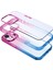 Apple iPhone 13 Air Bumper Rainbow Kılıf Blue Purple 2