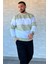 Bisiklet Yaka Üç Iplik Şardonlu Renk Garnili Erkek Sweatshirt 1