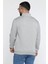 Yarım Fermuarlı Üç Iplik Şardonlu Erkek Sweatshirt 3