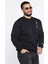 Üç Iplik Şardonlu Bisiklet Yaka Erkek Sweatshirt 2