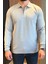 Polo Yaka Yarım Fermuarlı Erkek Triko Kazak P-00013251 4