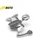Küçük Siyah Yeşil Stil Krom Otoyol Şahin Kafatası Süs Visor Harley Softail Bobber Chopper 7 "far Lambası Çamurluk Iskelet Heykeli Dekoratif (Yurt Dışından) 2