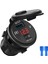 Kırmızı Stil Qc3.0 USB Araç Şarj Soketi LED Dijital Ekran Voltmetre USB Şarj Soketi Araba Motosiklet Atv Için On-Off Anahtarlı (Yurt Dışından) 1