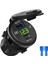 Kırmızı Stil Qc3.0 USB Araç Şarj Soketi LED Dijital Ekran Voltmetre USB Şarj Soketi Araba Motosiklet Atv Için On-Off Anahtarlı (Yurt Dışından) 2
