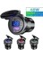 Voltmetre-Yeşil-Çizgi Stili 48W Motosiklet USB Şarj Cihazı Pd+Qc 3.0 Anahtarlı LED Voltmetre USB Araç Şarj Cihazı Evrensel Kamyon Suv Rv Atv Tekne Soketi (Yurt Dışından) 5