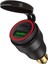 Siyah Kırmızı Stil Alüminyum Type-C Pd Güç Dağıtımı USB Şarj Cihazı 30W Qc 3.0 Hızlı Şarj Cihazı Hella Dın Soketi Için Su Geçirmez Bmw Ducati Triumph (Yurt Dışından) 1
