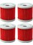 4 Parça Kırmızı Stil Suzukı AN400 Burgman Roadıe DF15 Df9.9 DR100 Için Yağ Filtresi (Yurt Dışından) 4
