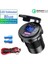 Voltmetre-Mavi-Çizgi Stili 48W Motosiklet USB Şarj Cihazı Pd+Qc 3.0 Anahtarlı LED Voltmetre USB Araç Şarj Cihazı Evrensel Kamyon Suv Rv Atv Tekne Soketi (Yurt Dışından) 1