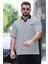 Polo Yaka Amblem Nakışlı Çizgi Desenli Likralı Erkek Tişört 1