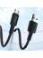 66W Usb-A To USB Type-C Silikon Hızlı Şarj ve Data Kablosu Siyah 1 Metre 2
