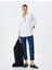 Yüksek Bel Regular Fit Koyu Indigo Kadın Jean Pantolon 5SAL40126MD 2