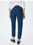 Yüksek Bel Regular Fit Koyu Indigo Kadın Jean Pantolon 5SAL40126MD 4