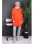 Orange Bisiklet Yaka Yan Yırtmaçlı Sweat 2