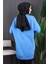 Indigo Bisiklet Yaka Yan Yırtmaçlı Sweat 4