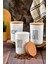3'lü Ahşap Vakum Kapaklı Transfer Etiketli Turkıshcoffe/filtercoffe/nescafe Akrilik Kavanoz 900ML 3