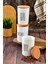3'lü Ahşap Vakum Kapaklı Transfer Etiketli Turkıshcoffe/filtercoffe/nescafe Akrilik Kavanoz 900ML 4