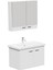 Basic Alt Dolap + Üst Dolap -Lavabo Dahil-Beyaz ,80 Cm. 3 Parça 1