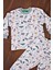 Dinazor Desen Erkek Bebek Eşofman Pijama Takımı Yeşil 3