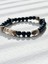 Greco Bracelet Doğal Hematit Taşı,lav Taşı ve Barok İncili Bileklik 2