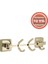 Paslanmaz Pirinç Kumru 3’lü Askılık Altın Sarı Gold 3