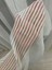 Petran Ekru Çizgili Modern Tül Perde 1/2,5 Normal Orta Pileli 1