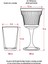 Akrilik Beyaz Tekli Kadeh & Su Meşrubat Kahve Yanı Bardağı 300 ml ( Cam Değildir ) 4