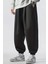 Bol Kalıp Içi Pamuklu Siyah / Gri Eşofman Altı Style Jogger Time Unisex Kadın / Erkek 4