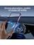 360° Dönebilen 270° Katlanır Şarjlı Elektrikli Vakumlu Manyetik Arabalar İçin Güçlü Çelik Telefon Tutacağı 5