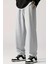 Bol Kalıp Içi Pamuklu Siyah / Gri Eşofman Altı Style Jogger Time Unisex Kadın / Erkek 3