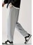Bol Kalıp Içi Pamuklu Siyah / Gri Eşofman Altı Style Jogger Time Unisex Kadın / Erkek 4