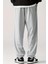 Bol Kalıp Içi Pamuklu Siyah / Gri Eşofman Altı Style Jogger Time Unisex Kadın / Erkek 5