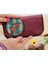 Köpek Figürlü Büyük Cüzdan Etnik Bohem Retro Vintage Style - Bordo 1