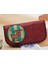 Köpek Figürlü Büyük Cüzdan Etnik Bohem Retro Vintage Style - Bordo 2