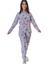 Flamingo Desenli Kadın Polar Peluş Pijama Takımı (Yeşil) 1