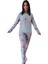 Happy Days Flamingo Desenli Kadın Polar Peluş Pijama Takımı (Yeşil) 1