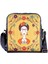 Frida Kahlo Figürlü Büyük Postacı Kol Çantası Etnik Bohem Style - Siyah 5