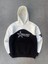 Parçalı Nakış Işlemelı Kapşonlu Sweatshirt - Beyaz 1