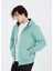 Unisex Tam Fermuarlı Kapşonlu Sweatshirt - Mint Yeşili 5