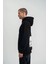 Unisex Kapşonlu Uzun Kol Patchli Nakışlı Sweatshirt - Siyah 5