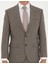 Erkek Açık Kahverengi Slim Fit Çizgili Takım Elbise 50295219-VR002 6